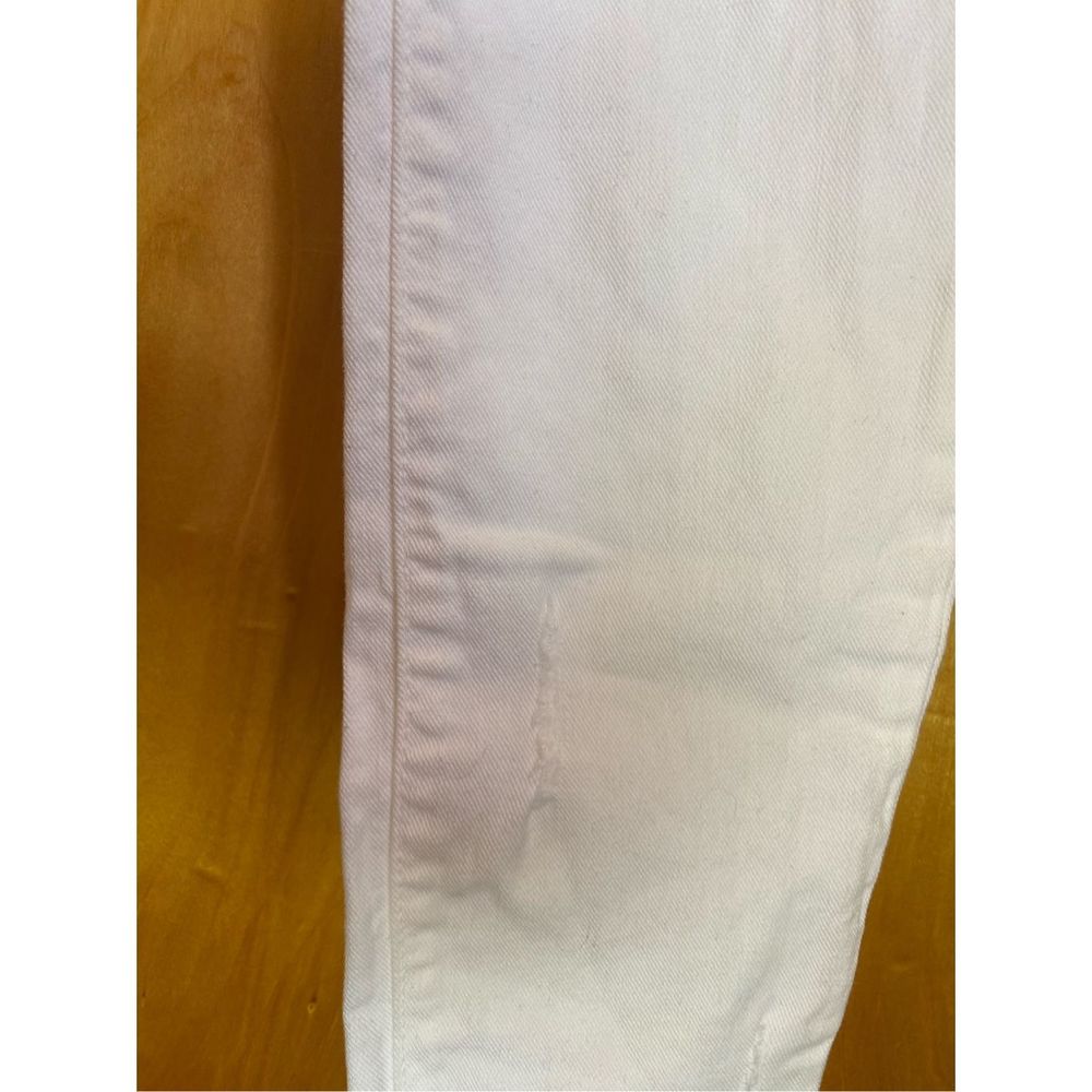 Zara White Ripped Distressed Jeans Denim Skinny Size 2 High Rise. - Picture 6 of 13